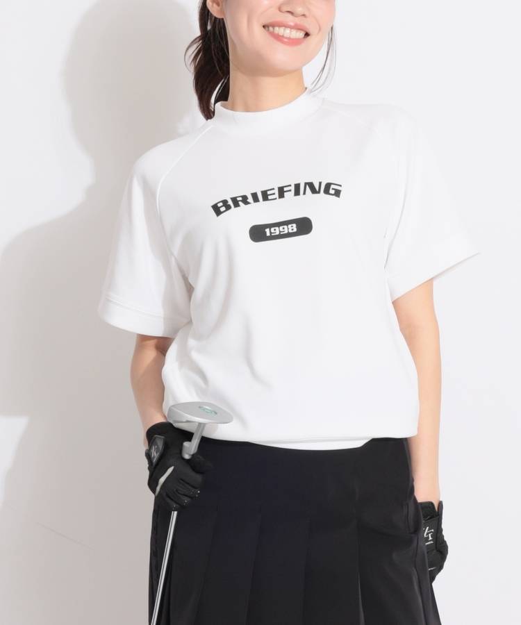 BR 【UVストレッチ】カレッジロゴラグラン半袖カットソー