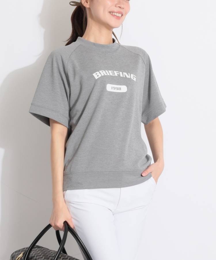 BR 【UVストレッチ】カレッジロゴラグラン半袖カットソー