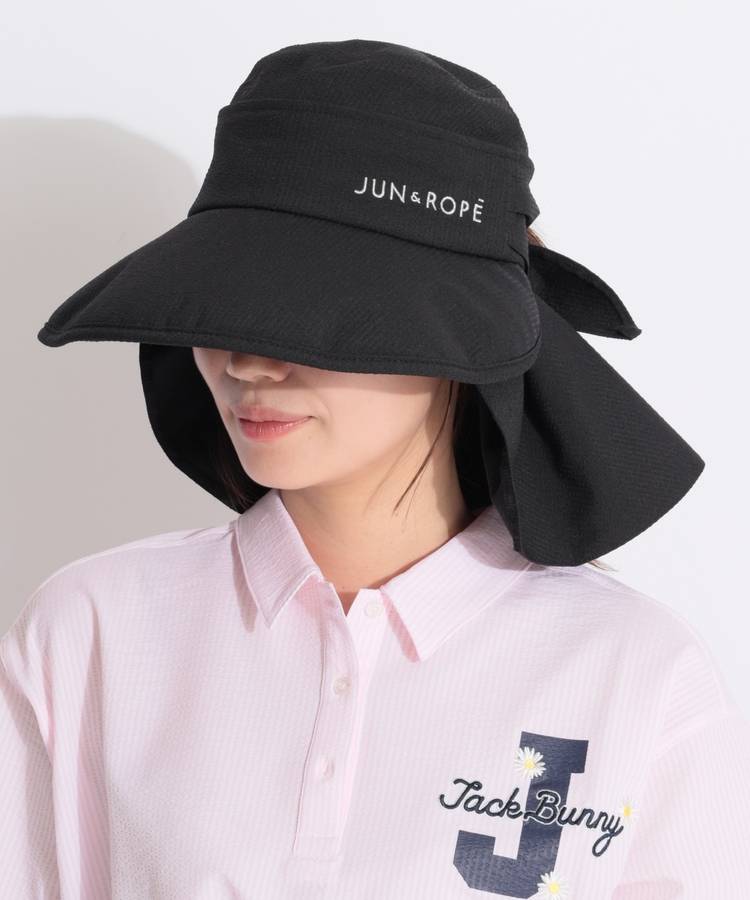 JR 【遮熱UV】3WAYバックリボンハット