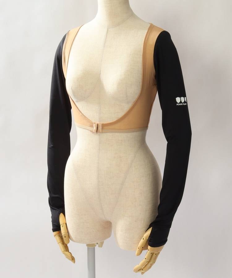 PG 【接触冷感】メッシュ切替ボレロ型アームカバー