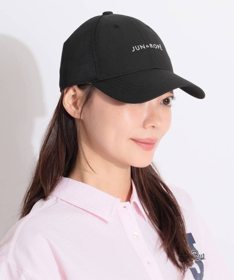 JR ロゴ刺繍メッシュコンビキャップ