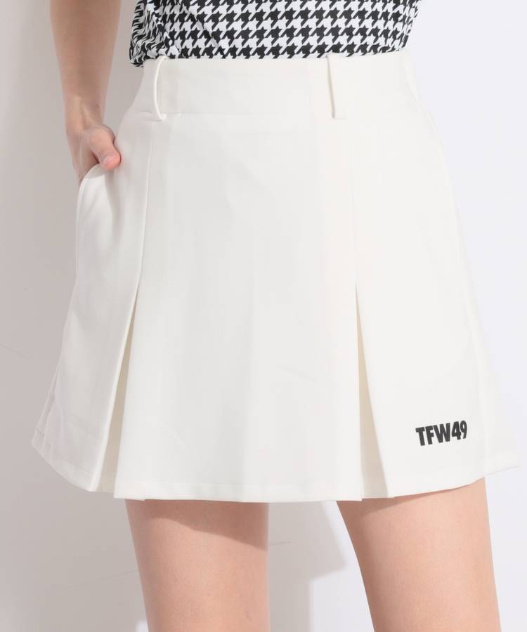 TF 【ストレッチ】一体型ペチパンツタックスカート