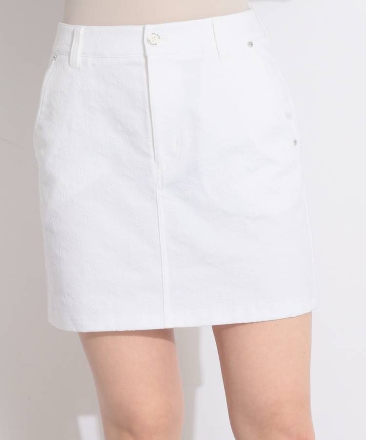 JR 【吸水速乾】格子ジャガードスカート