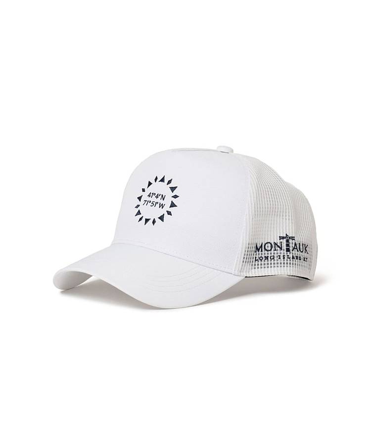 BE MONTAUK刺繍メッシュキャップ