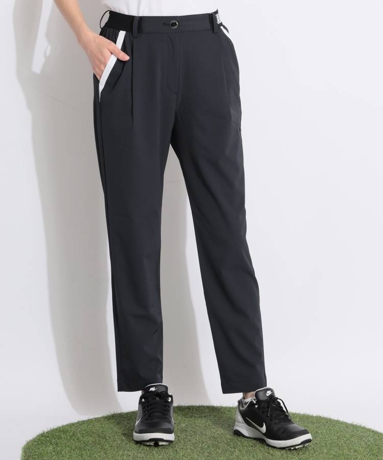 CA 【8WAYストレッチ】ウエストロゴロングパンツ