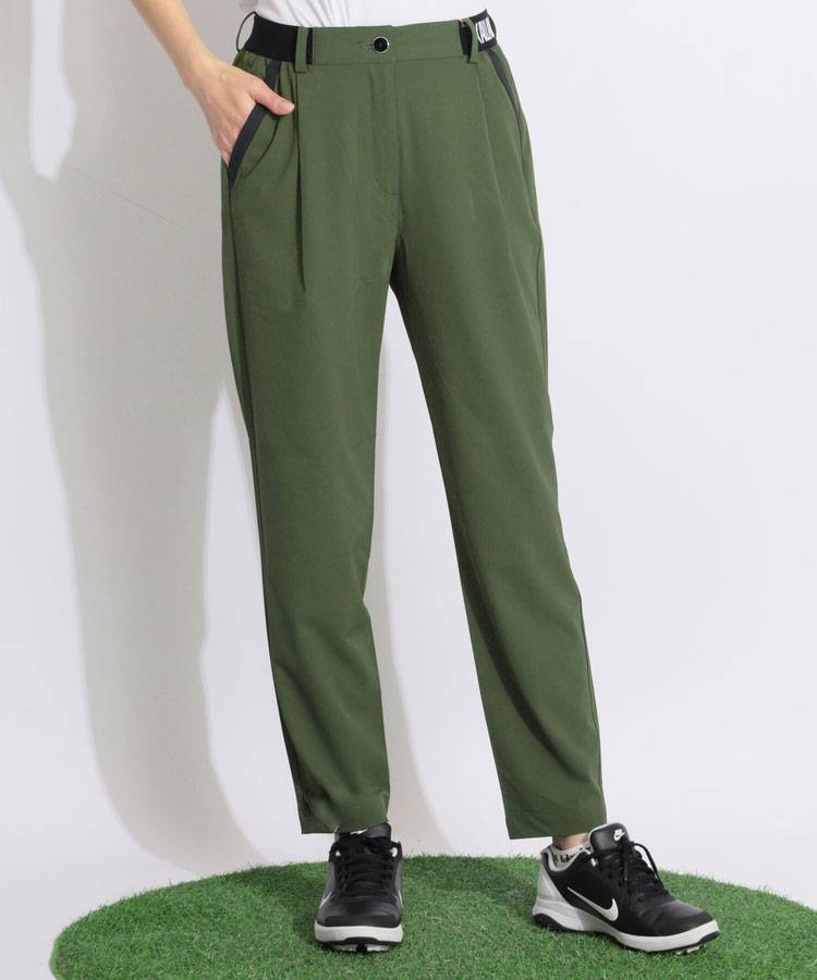 CA 【8WAYストレッチ】ウエストロゴロングパンツ