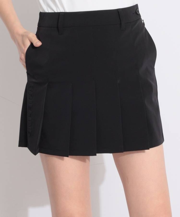BR エンボスロゴ台形プリーツスカート