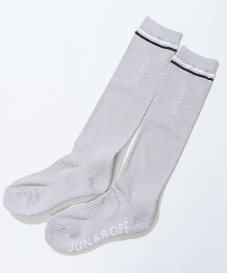 JR 【吸水速乾】ライン入りハイソックス