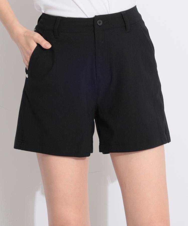 BR 細ストライプサイドスリットショートパンツ