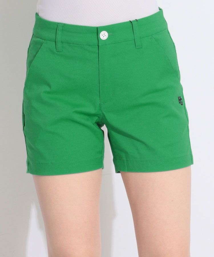 【ストレッチ】ヘリンボーン柄ショートパンツ