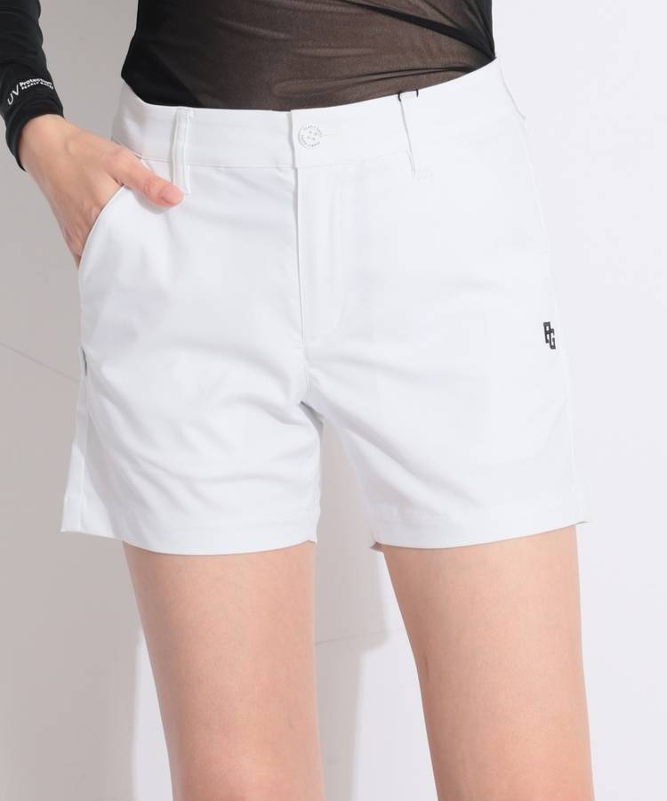 PG 【ストレッチ】ヘリンボーン柄ショートパンツ