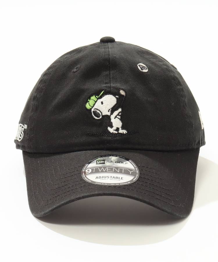 NE 【PEANUTS】【抗菌】コットンツイルキャップ(ブラック)