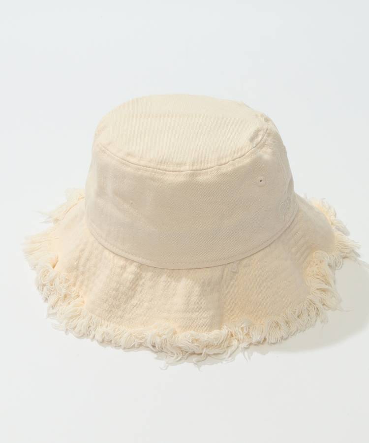 カットオフフリンジバケットハット（アイボリー）