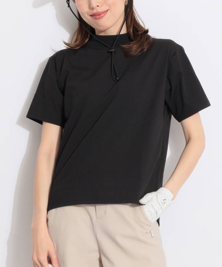 BE 【B.C.THREE】モックネック半袖プルオーバー