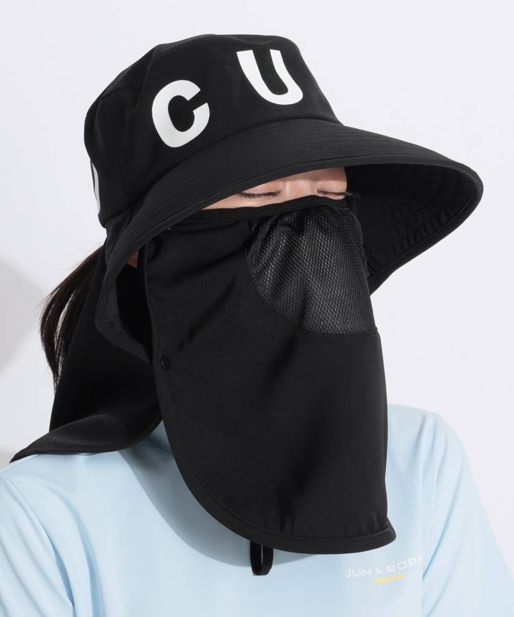 CU 【UV】2WAYロゴブリムハット