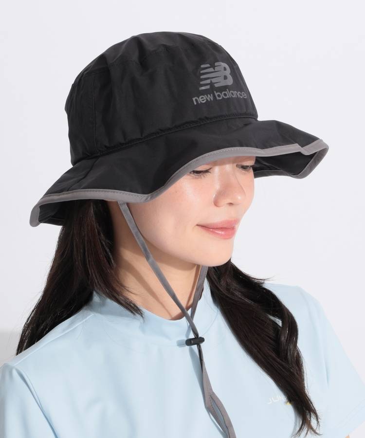 NB 【防水・透湿】パイピングポケッタブルレインハット