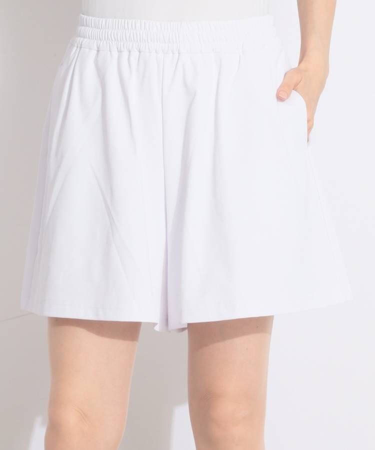 BE 【B.C.THREE】一体型ぺチパンツ付フレアショートパンツ