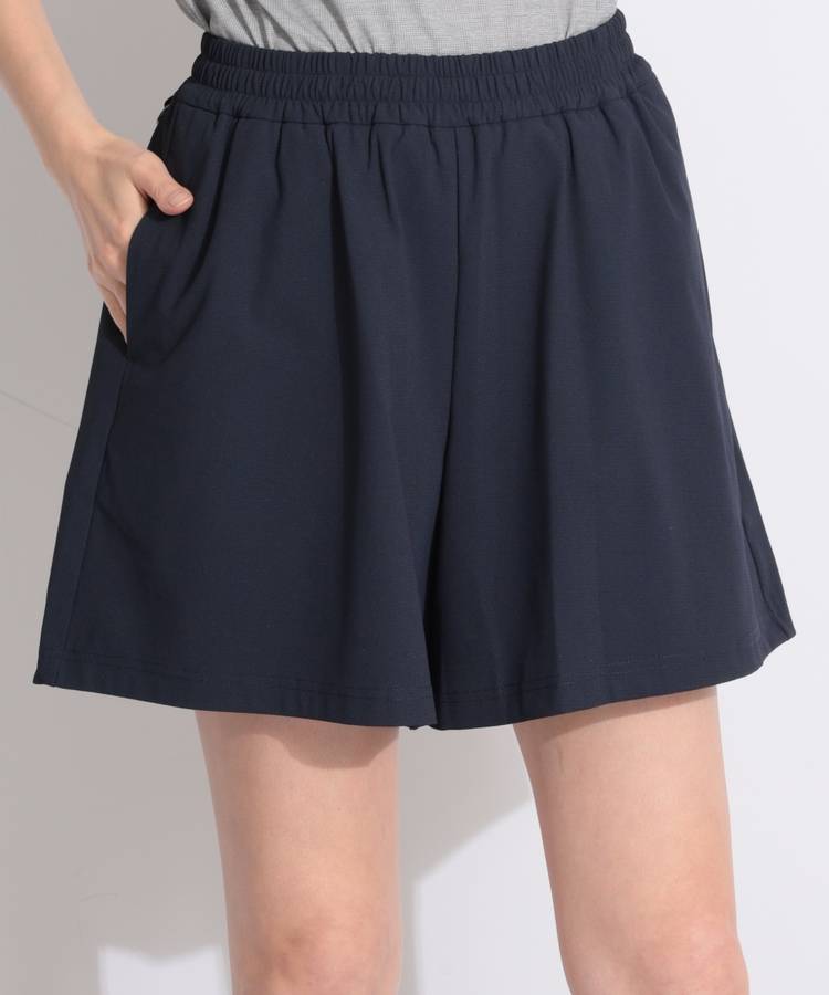 BE 【B.C.THREE】一体型ぺチパンツ付フレアショートパンツ