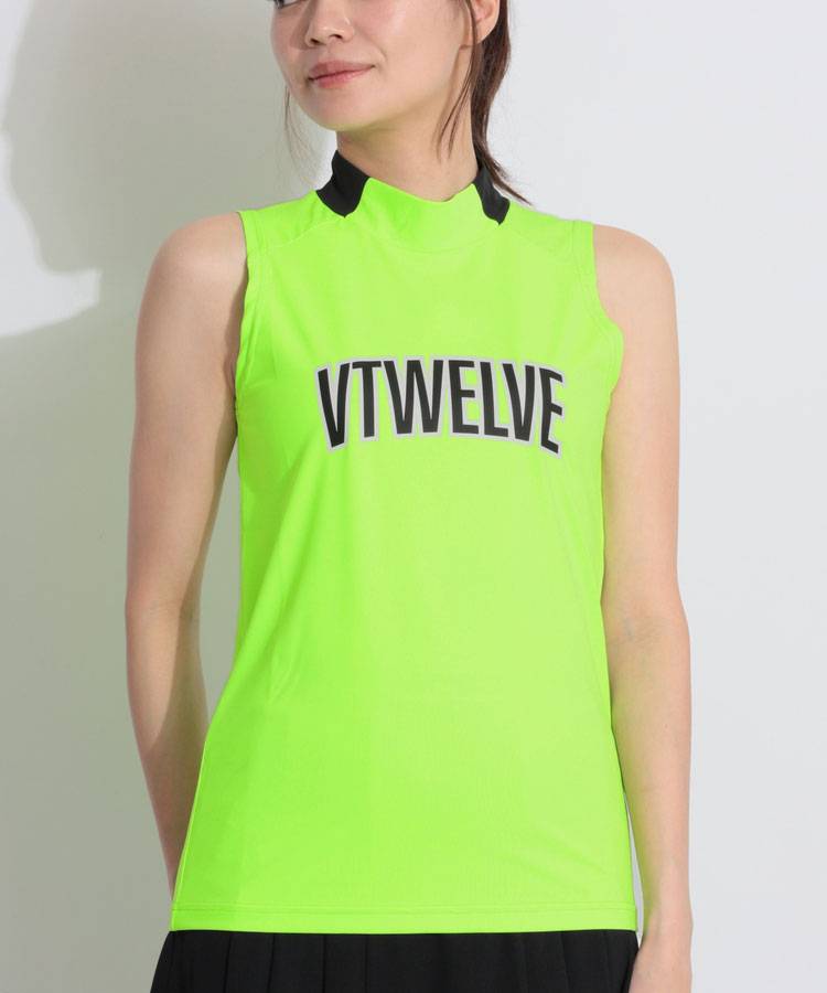 VI 【吸水速乾】フロントロゴノースリーブカットソー