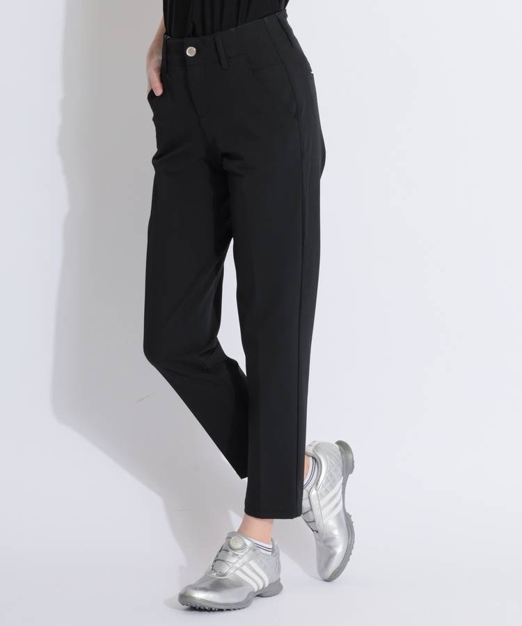 AL 【撥水速乾】ラインストーンロゴテーパードパンツ