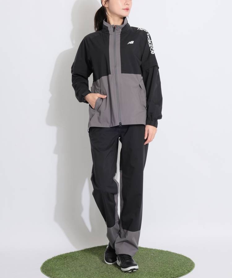 NB 【透湿防水】収納袋付きレインセットアップ