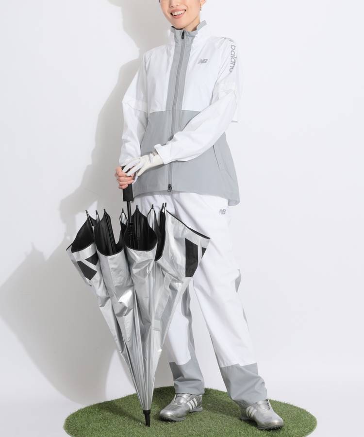 NB 【透湿防水】収納袋付きレインセットアップ