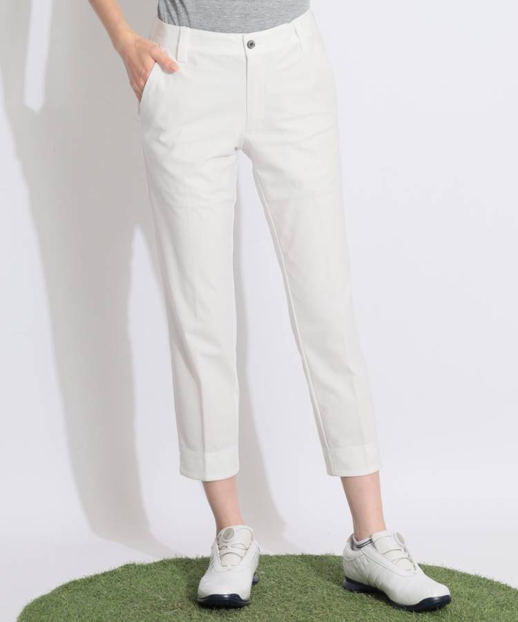 YX 【涼感】メッシュクロップドパンツ