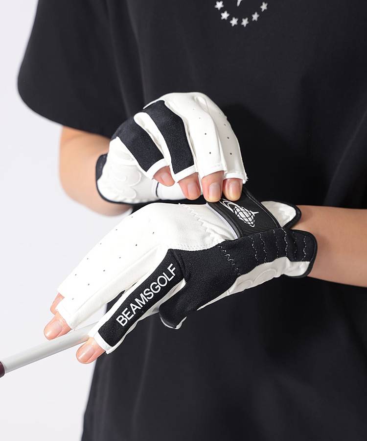 BE バイカラー切替ネイルスルーグローブ(両手)