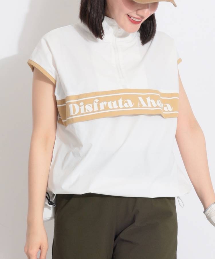 MD バイカラー切替フレンチスリーブプルオーバー