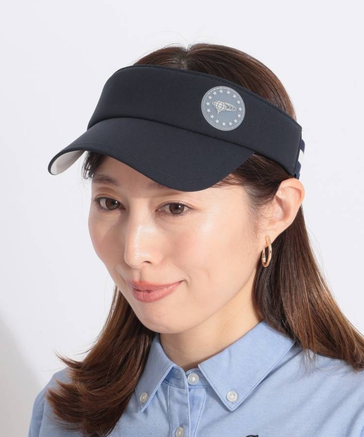 BE サークルロゴワッペンラインベルトサンバイザー