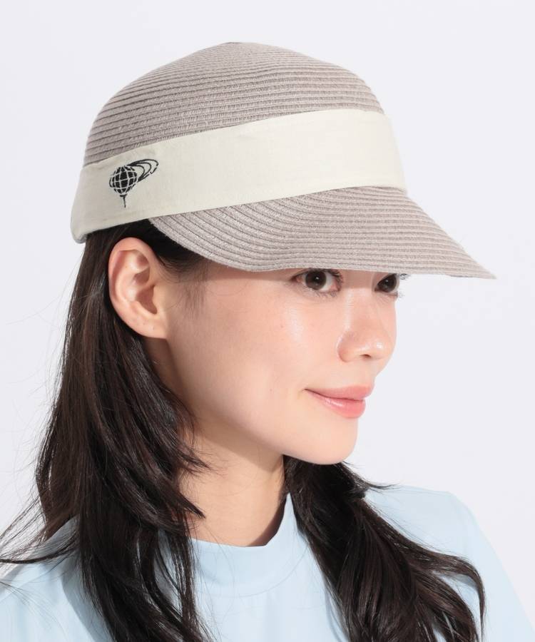 BE 配色リボンジョッキーキャップ