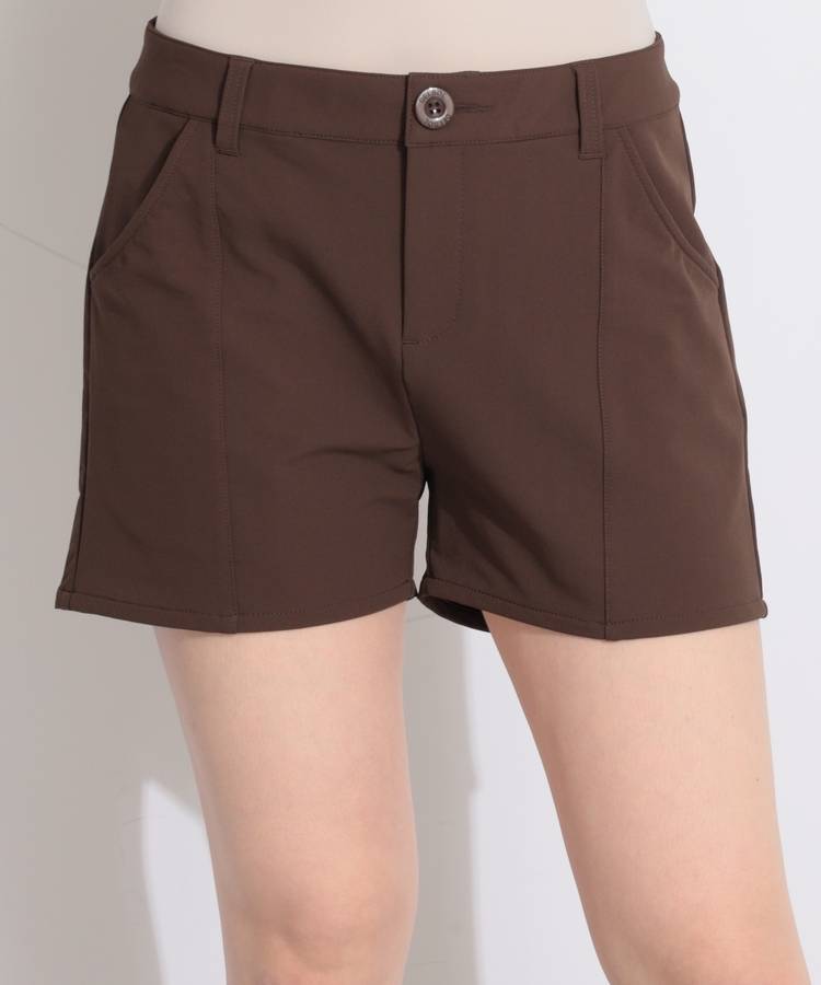 MD センターラインバックロゴ刺繍ショートパンツ