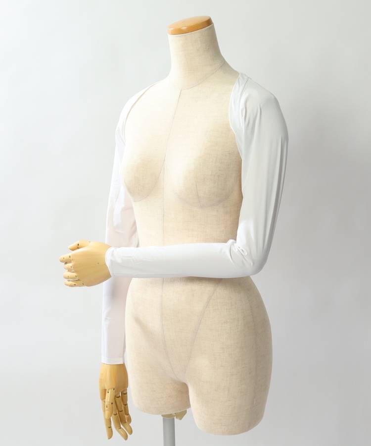 DL 【接触冷感UV】定番メッシュボレロ型アームカバー