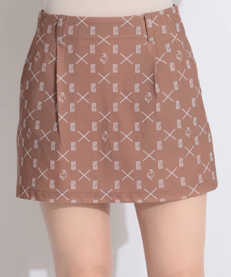 LQ 【吸汗速乾】選べるデザイン総柄タックスカート