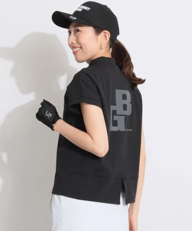 BRIEFING レディース ゴルフシャツ S ネイビー/ホワイト ブリーフィングゴルフ(BRIEFING GOLF)人気のゴルフアイテム