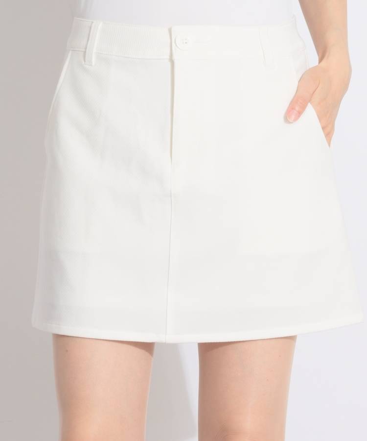 MD バックロゴデザイン台形スカート
