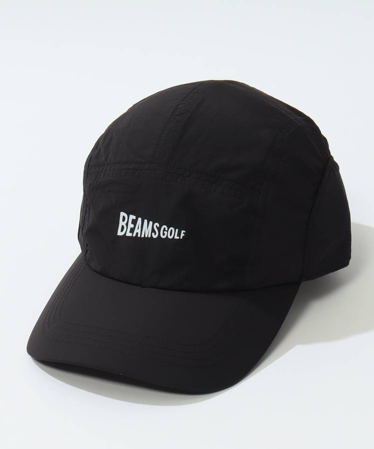BE 【UV】日よけ付きロゴプリント2WAYナイロンキャップ