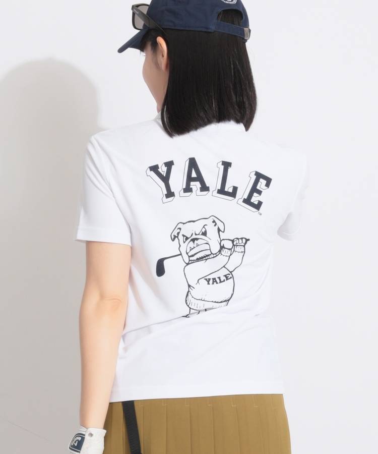 CO 【YALE_UNIVERSITY】バックプリント半袖ポロシャツ