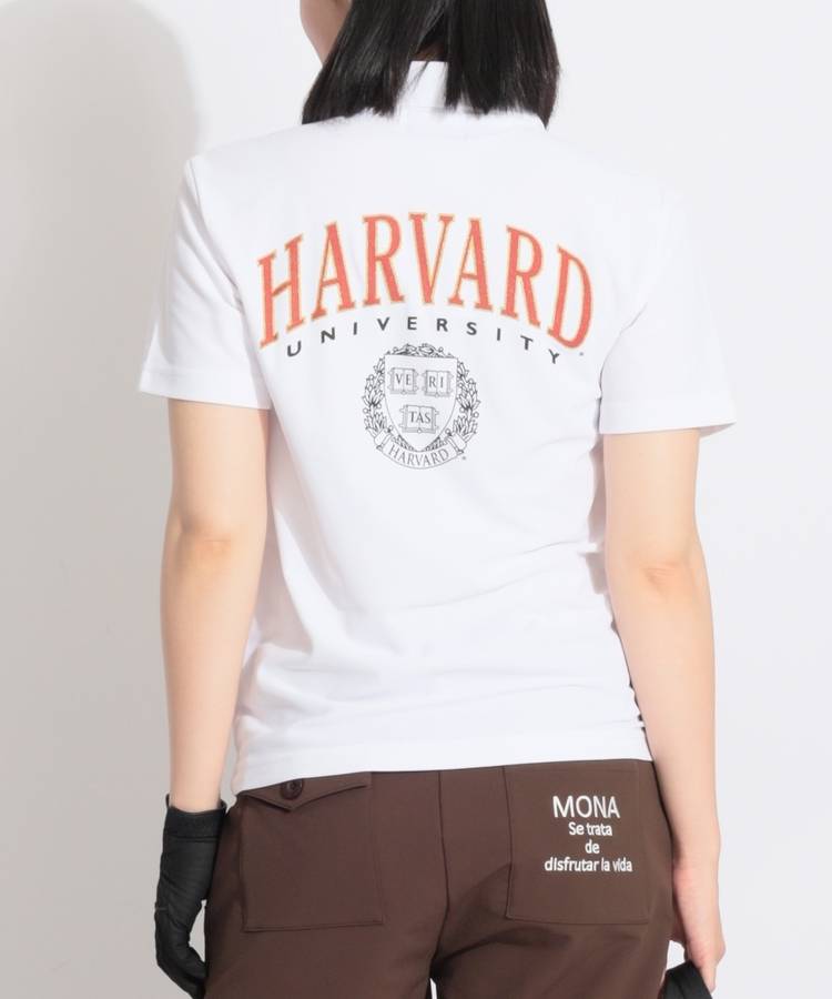CO 【HARVARD_UNIVERSITY】バックロゴ半袖ポロシャツ