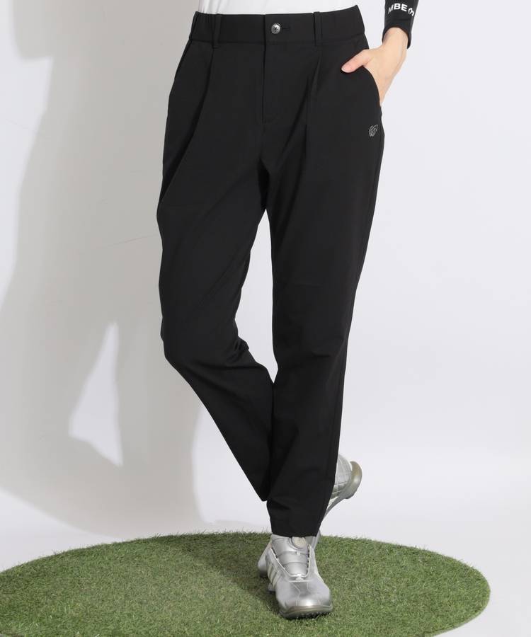MB ドビー織りタックテーパードロングパンツ
