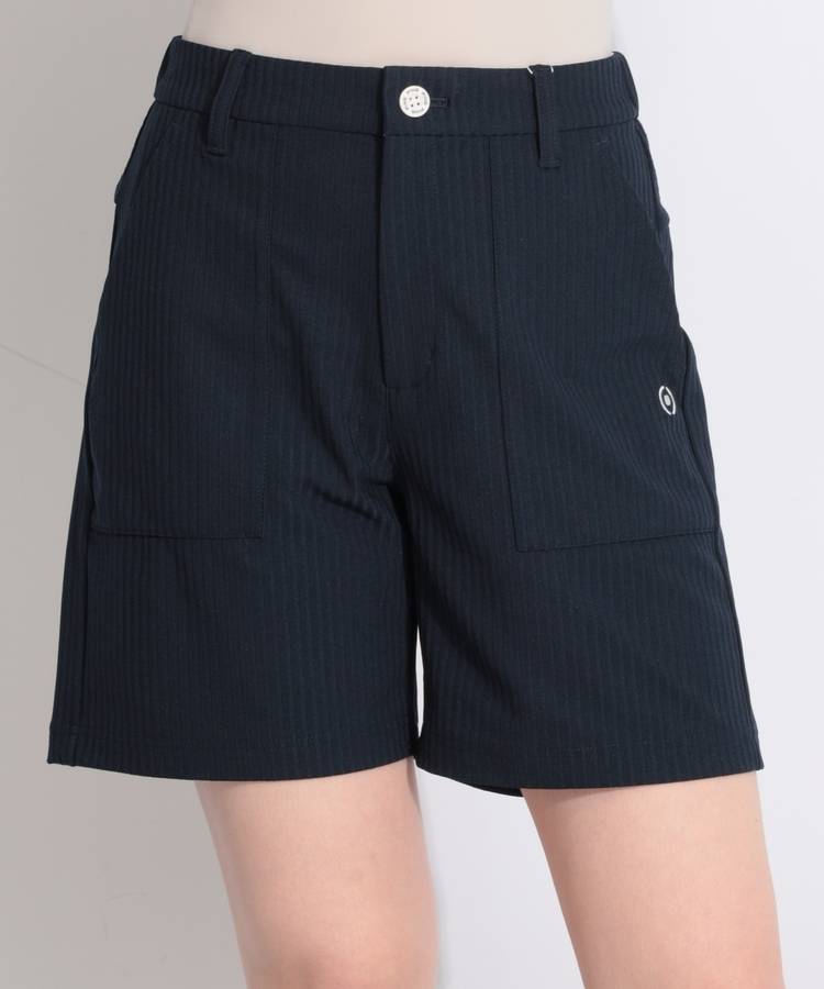 PN 【速乾】ストライプ柄シアサッカーショートパンツ