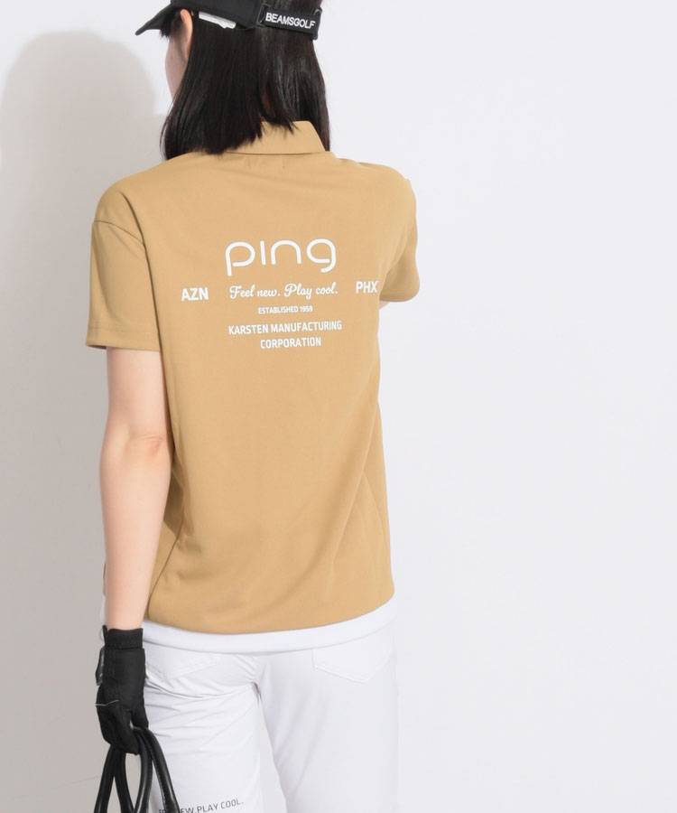 PN 【CP対象品】【吸汗速乾】バックロゴ半袖ポロシャツ