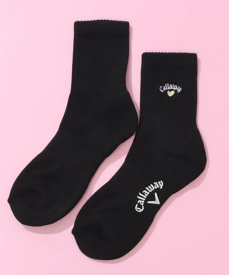 CA 【LOVECallaway】【抗菌防臭】リブショートソックス