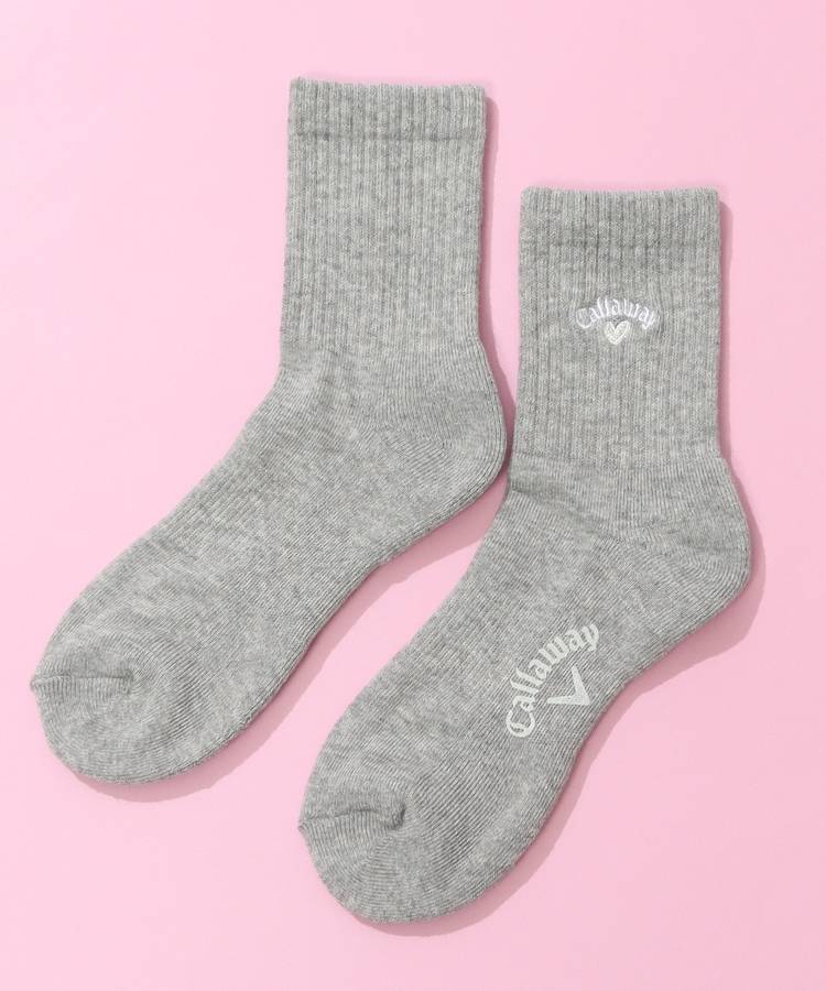 CA 【LOVECallaway】【抗菌防臭】リブショートソックス