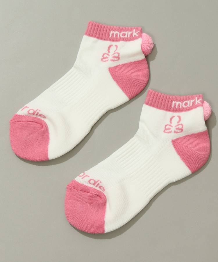 ML 配色ポンポンショートソックス
