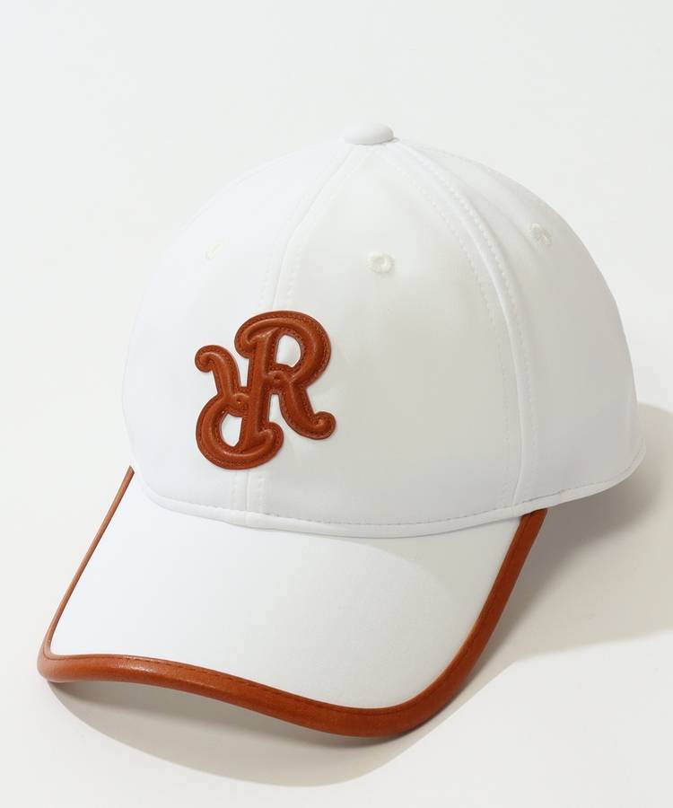 RR フェイクレザーロゴパイピングキャップ