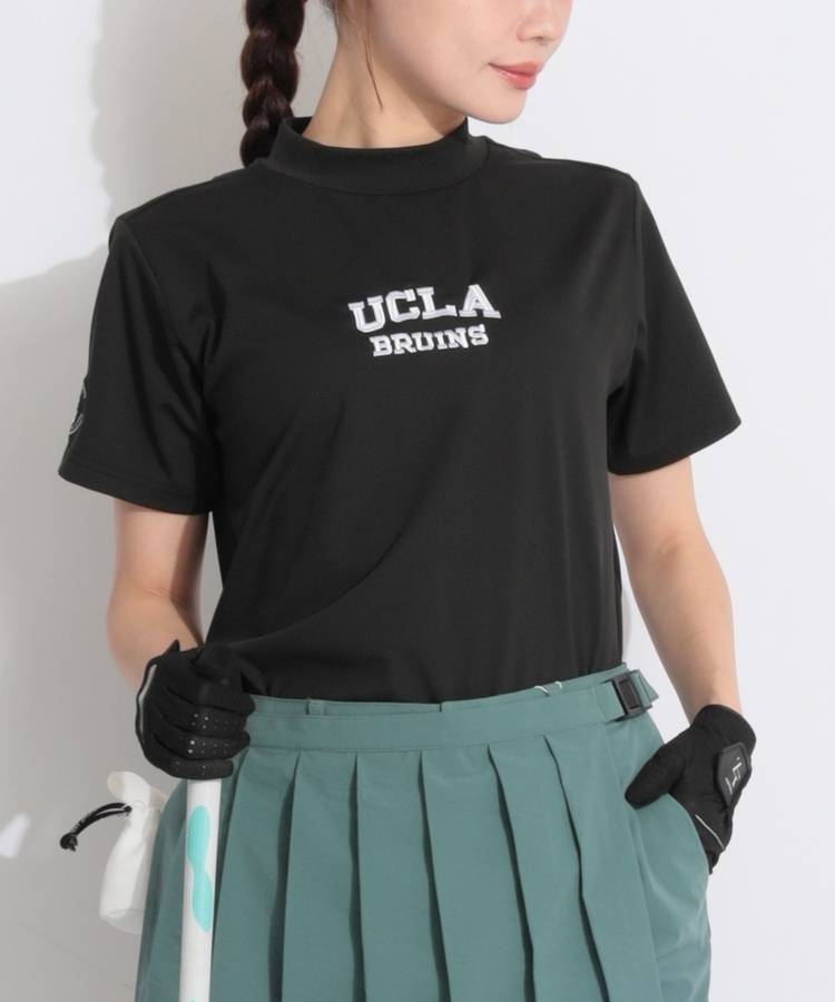 CO 【UCLA】バックプリントモックネック半袖カットソー