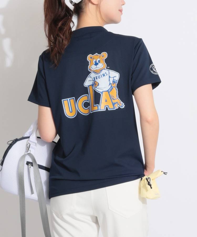 CO 【UCLA】バックプリントモックネック半袖カットソー