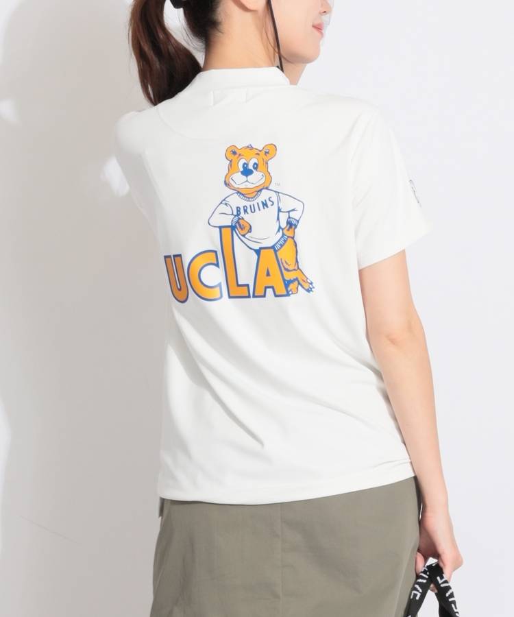 CO 【UCLA】バックプリントモックネック半袖カットソー