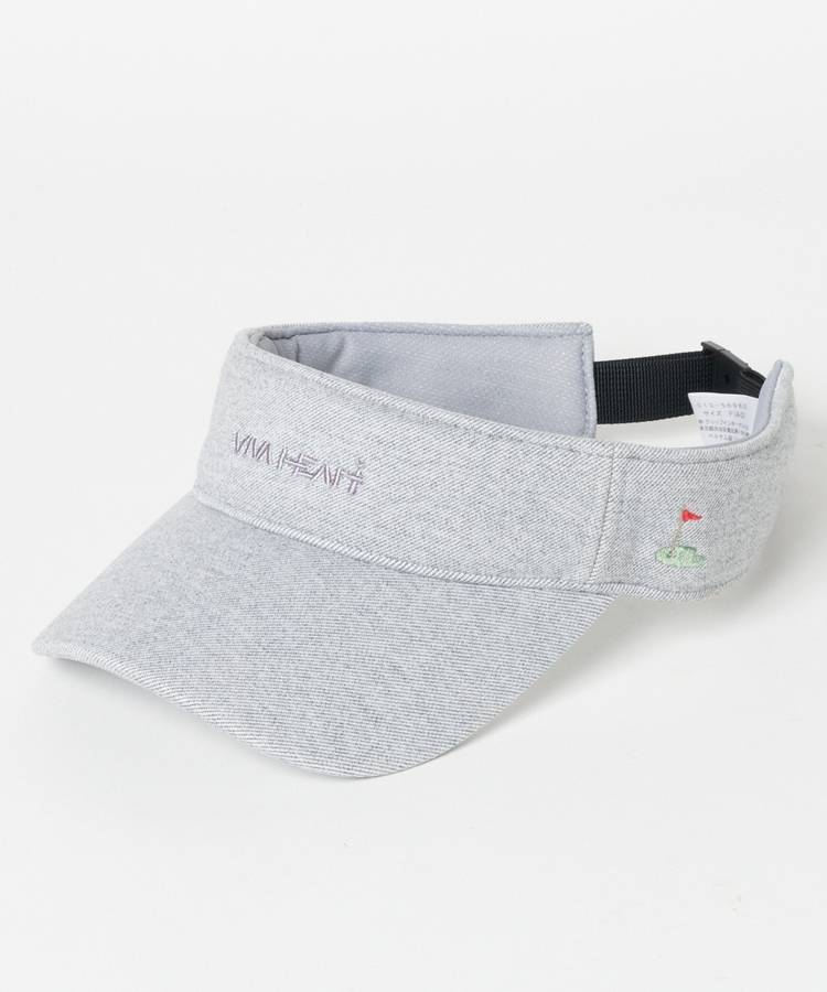 VH ロゴ刺繍メルトンライクサンバイザー